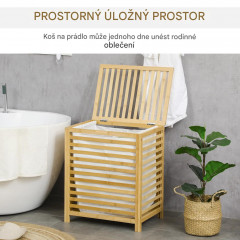 Coș de rufe 50x36x60 cm | culoare naturală č.3