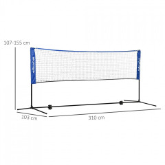 Plasă de badminton sau tenis | albastru+negru č.3