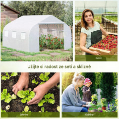 Solar din folie 4,45x2,99x2,05 m | alb č.1