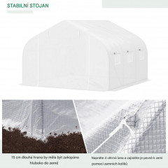 Solar din folie 4,45x2,99x2,05 m | alb č.3
