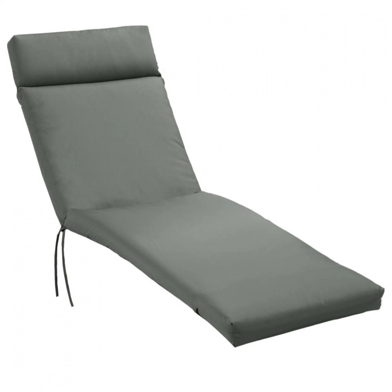Pernă pentru șezlong de grădină 196x55x8 cm | gri închis