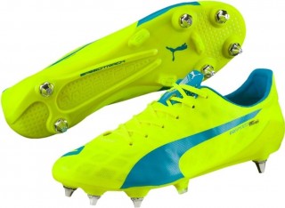 Ghete de fotbal mix Puma evoSPEED SL SG | Yellow | mărimea 46 (US 12 / UK 11) č.1