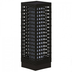 Corp de iluminat solar în design rattan | negru č.2