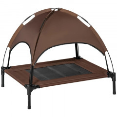 Șezlong pentru câini, cu copertină 76x61x73 cm | cafea č.2