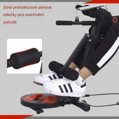 Bancă de exerciții reglabilă 166x53x52-60 cm | roșu + negru č.3