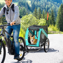 Remorcă pentru câini, pentru bicicletă | 130 x 73 x 90 cm č.1