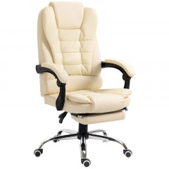 Scaun de birou cu suport pentru picioare 64,5 x 69 x 109-117 cm | crem č.2