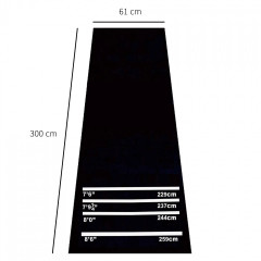 Covoraș antiderapant din cauciuc pentru darts, 300x61x0,3 cm č.3
