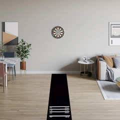 Covoraș antiderapant din cauciuc pentru darts, 300x61x0,3 cm č.1