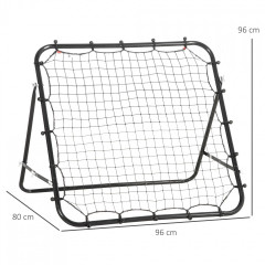 Poartă de antrenament cu plasă de ricoșeu 96 x 80 x 96 cm | negru č.3