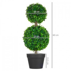 Buxus artificial 60 cm 2 buc| verde č.3