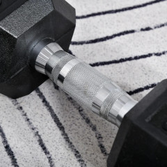 Gantere hexagonale 2x10 kg | negru č.3