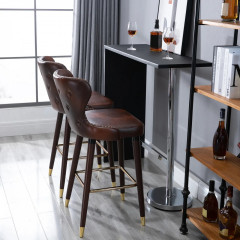 Scaune de bar 2 bucăți 52x53x101 cm | maro č.1