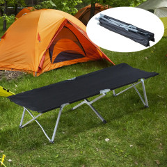 Pat de camping 193 x 64 x 40 cm | negru č.1