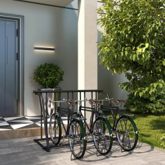 Suport pentru bicicletă 114x58x75 cm | negru