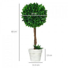 Copaci artificiali 60 cm 2 bucăți | verde č.3