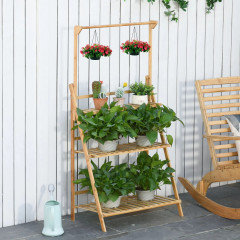 Suport pentru plante 70 x 40 x 143 cm | culoare naturală č.1