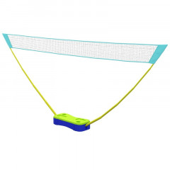 Plasă de badminton sau volei cu suport | negru+verde+albastru č.2