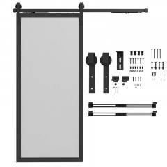 Feronerie pentru uși glisante 183x0.5x4 cm | negru č.3