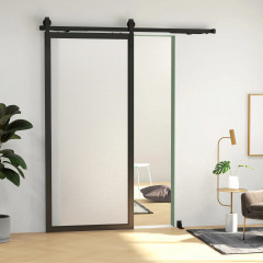 Feronerie pentru uși glisante 183x0.5x4 cm | negru č.1