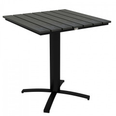 Masă de balcon pătrată pentru 4 persoane 70 x 70 x 76 cm | gri č.2