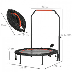Mini trambulină până la 100 kg | 102 cm č.2