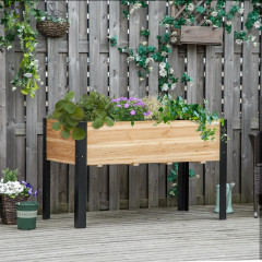 Ladă din lemn masiv 120x60x74cm | negru + culoare naturală č.1