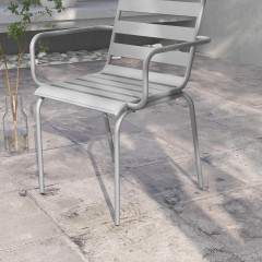 Set mobilier de grădină bistro din 3 piese | gri deschis č.3