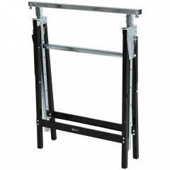 Suport pentru tăierea lemnelor de foc 68x56x80-130 cm| negru č.3