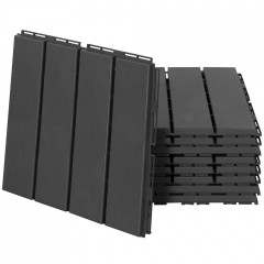 Set 9 dale pentru terasă 30 x 30 cm | negru č.1