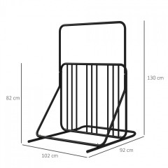 Suport pentru bicicletă 102x92x130 cm | negru č.2