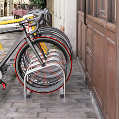 Suport pentru biciclete 110 x 33 x 27 cm | argintiu č.1
