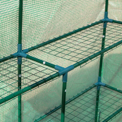 Seră de grădină 214 x 143 x 195 cm cu 8 rafturi | verde închis č.3