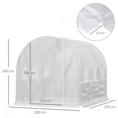 Solar din folie 2,95x2x2 m | alb č.2