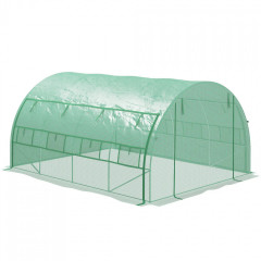 Seră tip tunel cu folie 3,97x3x2 m | verde č.1