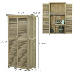 Magazie de grădină pentru scule 87 x 46,5 x 160 cm | gri č.2
