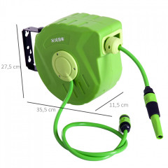 Tambur automat pentru furtun 10+1 m | verde č.2