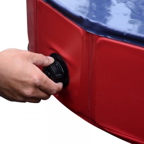 Piscină pliabilă pentru câini 160 x 30 cm | roșu č.3