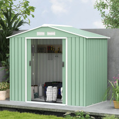 Căsuță de grădină cu bază L 213 cm x 127 cm x 185 cm | verde č.1