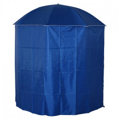Umbrelă de plajă 2in1 220 x 220 cm cu laturi | albastru č.3