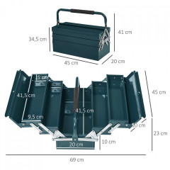 Geantă pentru unelte 45x22,5x34,5 cm | verde închis č.2