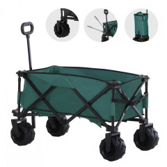 Cărucior de grădină 108x55x59-89 cm | verde č.2