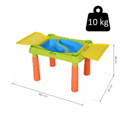 Masă de joacă pentru copii de la 3 ani | verde+galben+portocaliu č.2