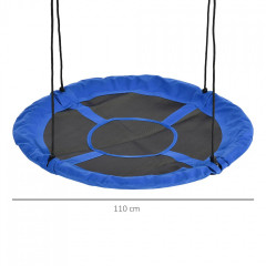 Leagăn tip cuib pentru copii Ø110 cm | albastru č.3