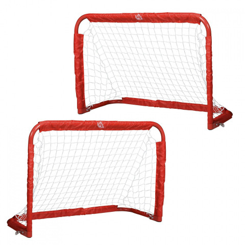Set 2 mini porți de fotbal 90x36x60 cm| roșu č.2