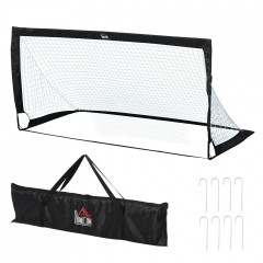 Set 2 mini porți de fotbal 186x90x89 cm| negru č.3