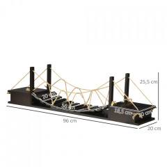 Ansamblu de joacă pentru pisici 96 x 20 x 25,5 cm | maro închis č.2
