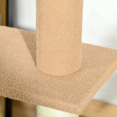Ansamblu de joacă pentru pisici 43x27x228-260 cm | khaki č.3