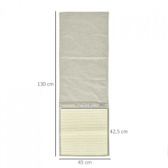 Suport de zgâriat 130 x 45 x 0,3 cm 2 bucăți | gri + bej č.2