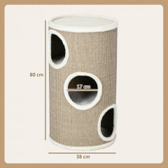Ansamblu de joacă pentru pisici 70 cm | maro č.2